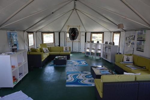 “Torngat Mountains base camp lounge area”