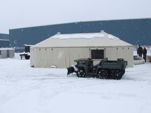 “Winterized military medical camp”