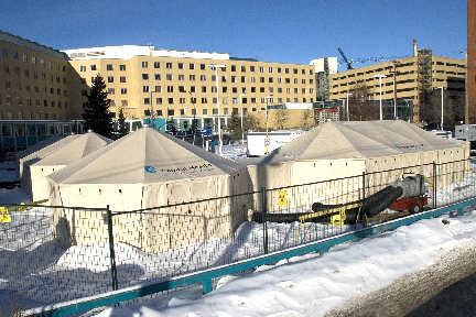 “Alberta Health Services winterized flu clinic”